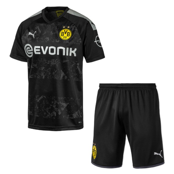 Camiseta Borussia Dortmund Segunda equipación Niños 2019-2020 Negro